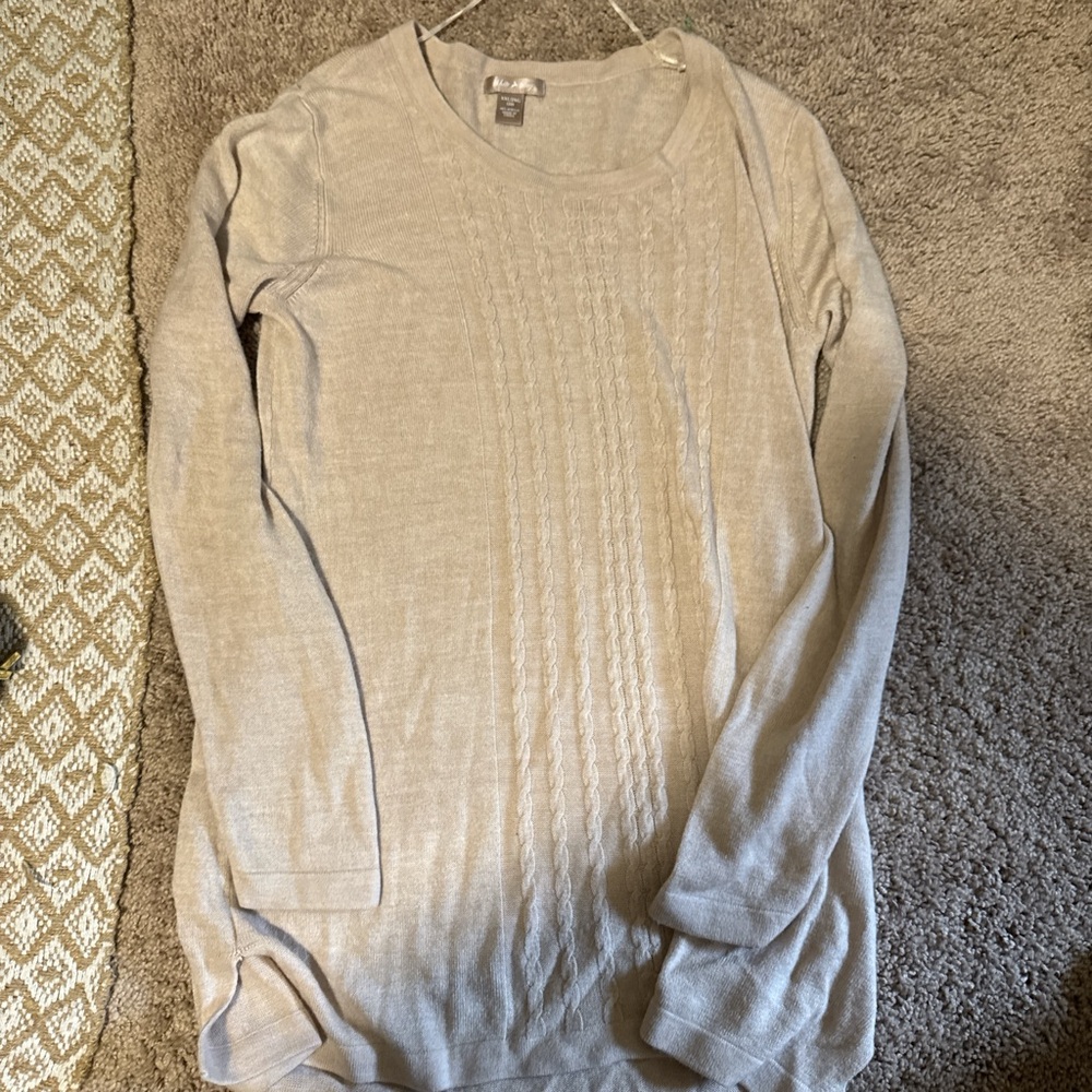 XXL, women’s cream white stag sweater
